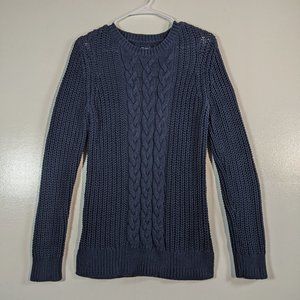 Nautica Knit Sweater Top Navy Women's Medium